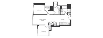 2 Bed/2 Bath-W